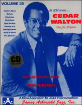 Jamey Aebersold Jazz #35 CEDAR WALTON Book with Online Audio cover